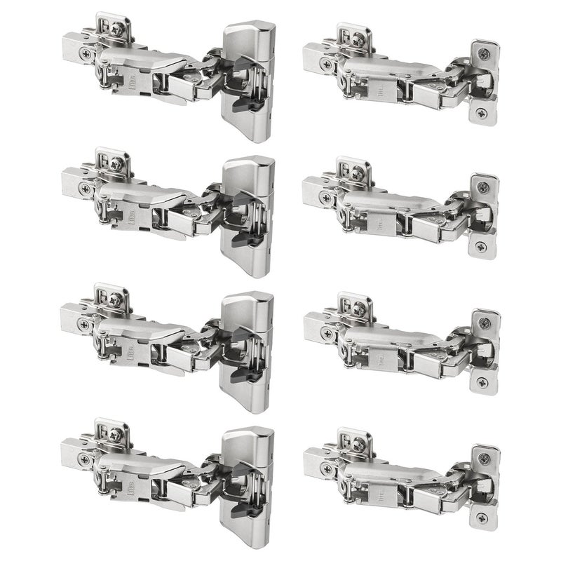 Soft-Closing Cabinet Hinges, 170 Degrees (8-pack)