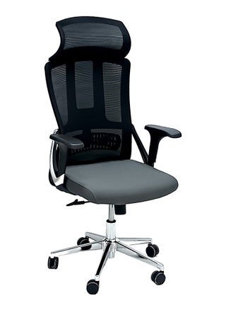 SBF Ergonomic Mesh Office Chair with Headrest, High Back, Adjustable Height and Tilt Back, Breathable Fabric, Chrome Base, Ideal for Home and Office - pzsku/ZECCEF9B6F91692CD1058Z/45/_/1718897328/eba21803-3760-4135-a5bb-c51fe9d1934c