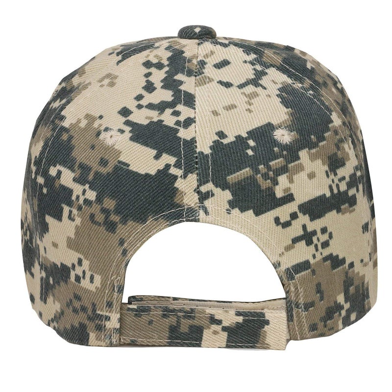 Falari Baseball Cap Adjustable Size for Running Workouts and Outdoor Activities All Seasons (1pc Digital Camo) - Image 3