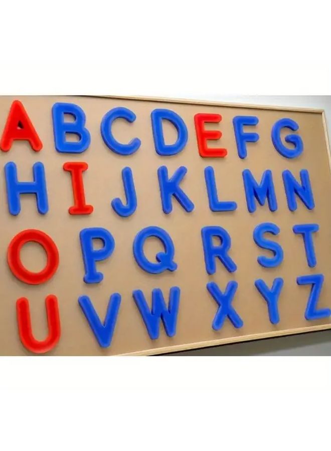 Red And Blue Magnetic Alphabet Letters Fridge Stickers Set Of 2 For Classroom Teaching - Image 4