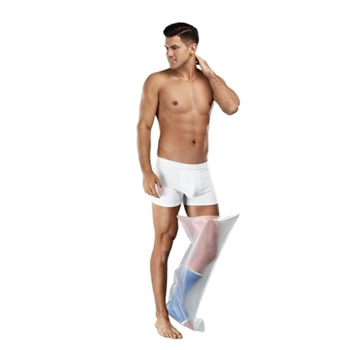 AquaShield Waterproof Full Leg Cast & Bandage Protector - Adult (L44) - Reusable, Safe for Pool, Bath, & Shower - Skin-Friendly, Easy to Use, Non-Slip Sole, Made in USA - Image 1
