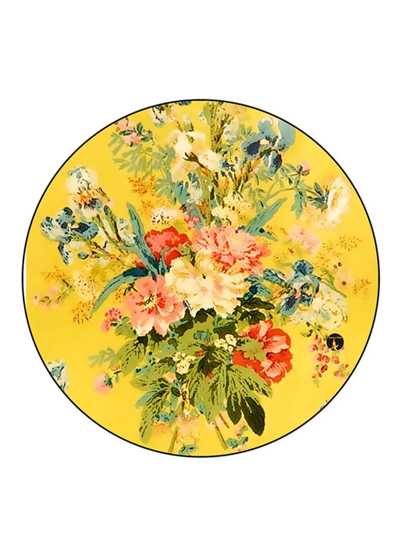 Flowers Printed Mouse Pad Multicolour