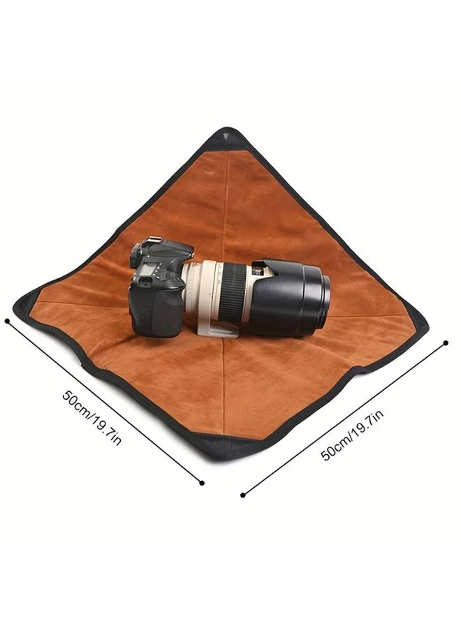 Brown Camera Lens Protector Case Reusable Washable Nylon Cover For DSLR Mirrorless Phone Lenses - Image 3
