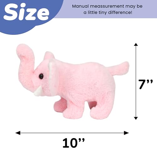 Hopearl Walking Elephant Interactive Crawling Elephish Electronic Plush Toy Animated Gifts for Toddlers Birthday Pink 8 - Image 5