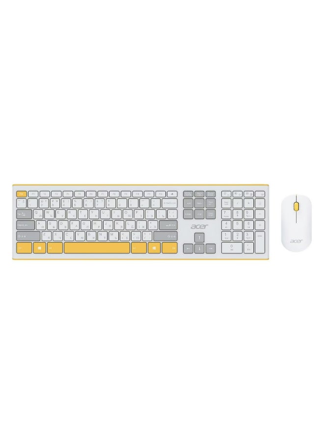 Acer Wireless Keyboard & Mouse Combo - OCC200 White - Image 1