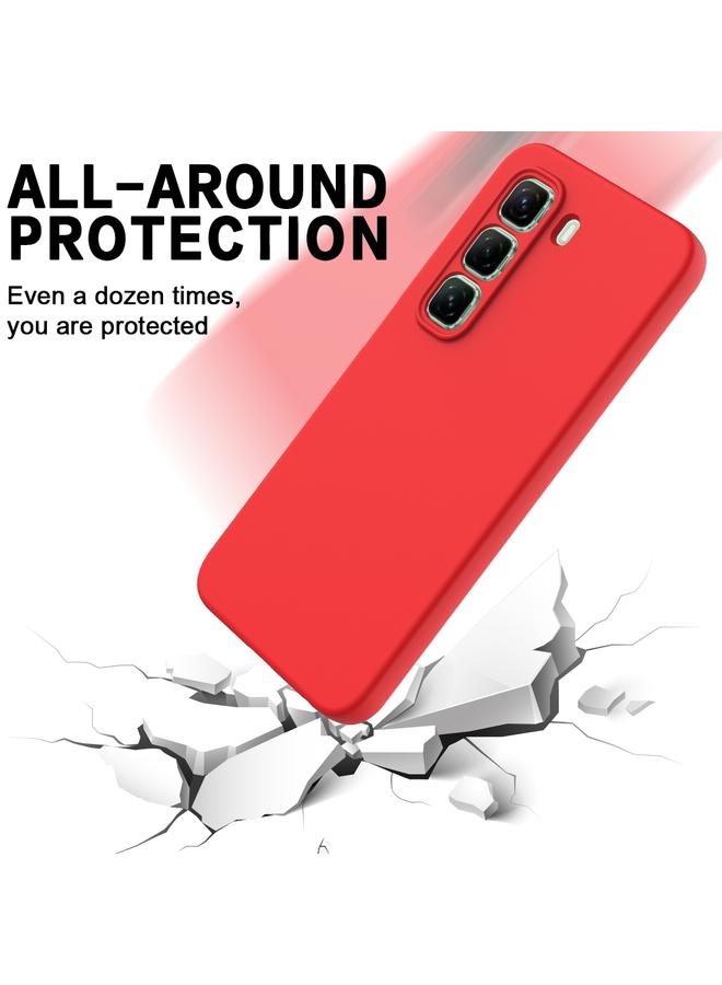 S-TOP Case For Infinix Hot 50 5G Solid Color Liquid Silicone Dropproof Full Coverage Phone Case - Image 5