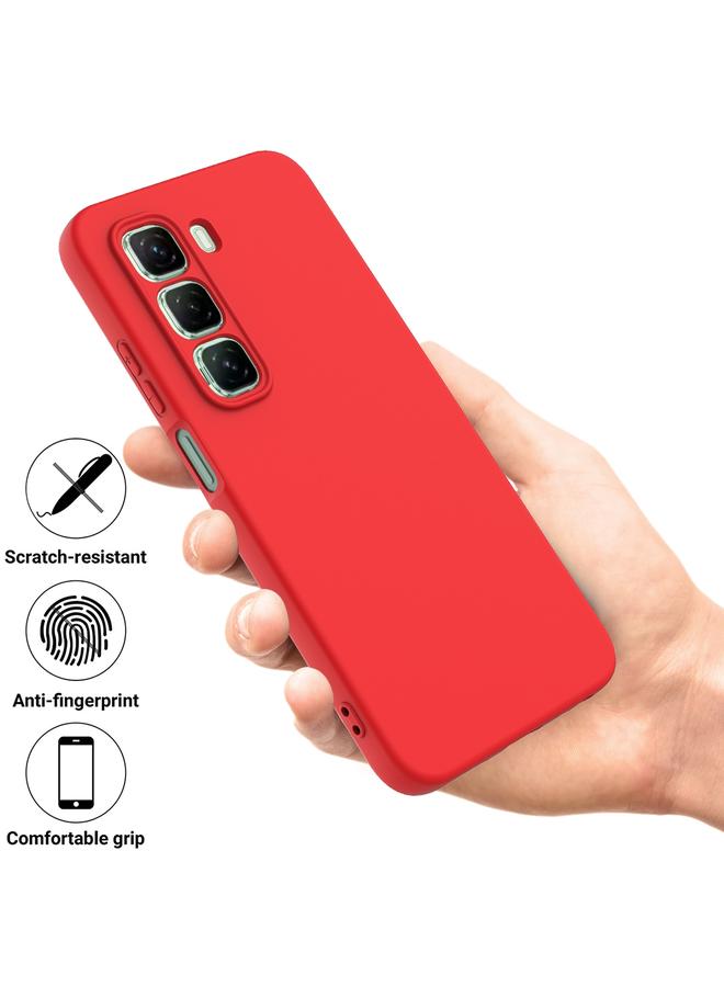 S-TOP Case For Infinix Hot 50 5G Solid Color Liquid Silicone Dropproof Full Coverage Phone Case - Image 2