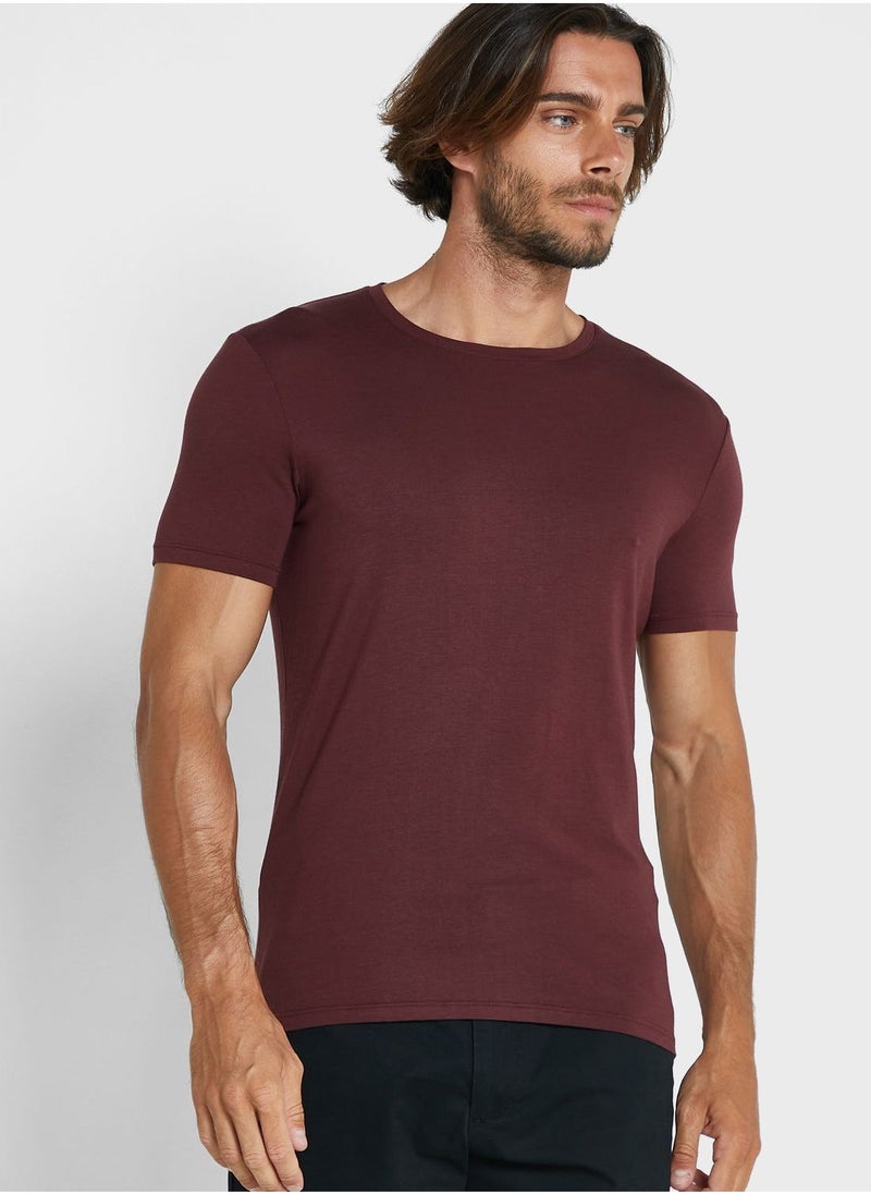 Marks & Spencer Essential Crew Neck T-Shirt - Image 2