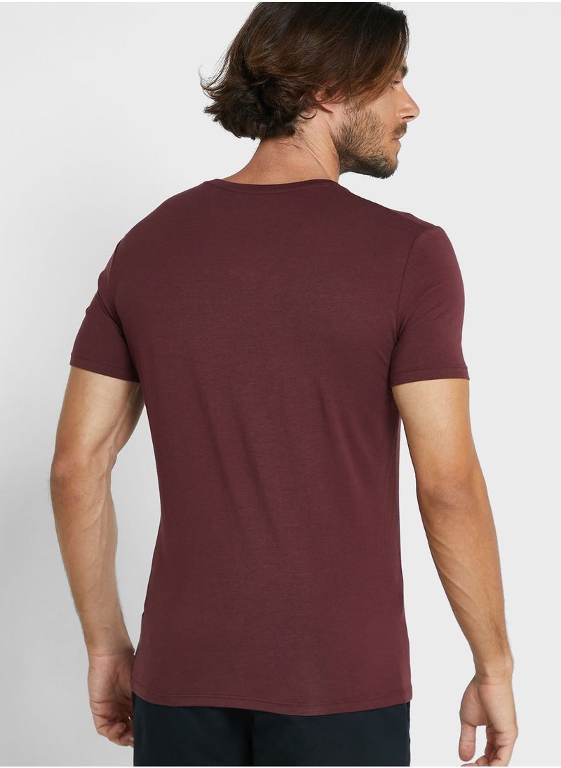 Marks & Spencer Essential Crew Neck T-Shirt - Image 3