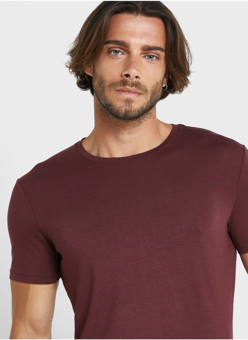 Marks & Spencer Essential Crew Neck T-Shirt - Image 4
