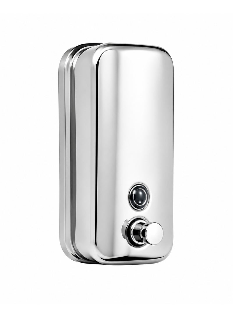 Luxury Liquid Soap Dispenser – Made of Stainless Steel (Silver, 1000ml) - Image 1