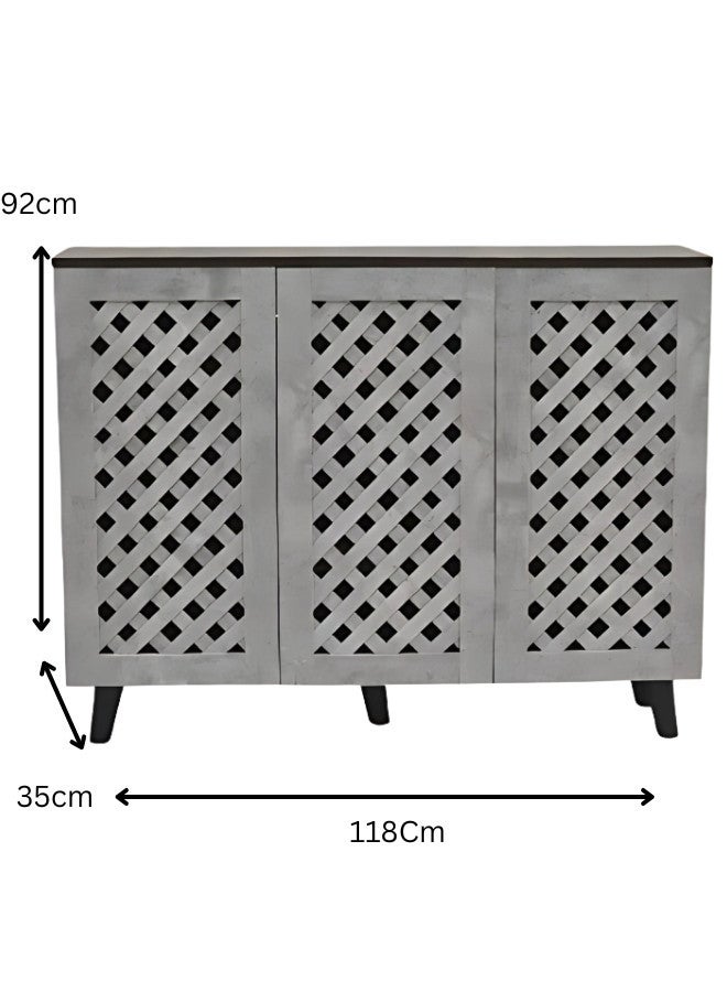SULSHA Modern Wooden Shoe Cabinet, Shoes Rack With Storage, Shelf Cabinet - Image 2