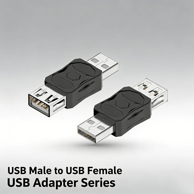 محوِّل USB أنثى إلى ذكر ميني يو إس بي للتمديد ثنائي الاتجاه لنقل محمول للقرص، قطعتان - Image 5