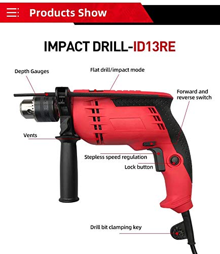 MLD Metal Fiber Plastic Eletro Drill Stand Convert Hand Drill to Bench Press Drill With Electric 13 mm Drilling Machine 650w Watts 2600 Rpm Multitasking Work Multicolour - Image 2