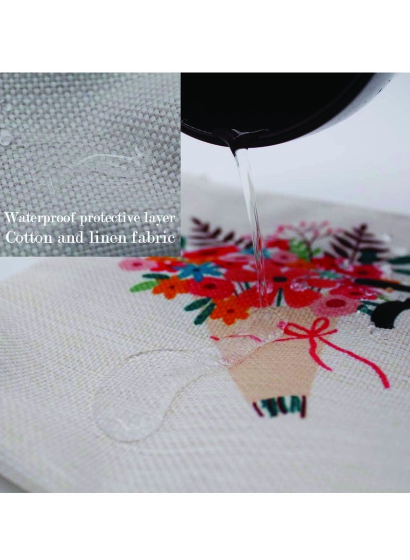 PRINTSHOP4ME Initial Monogram Cosmetic Pouch - Monogrammed Makeup Pouch - Perfect for Travel Organizer - Cosmetic Bag for Women - Gift for Ramadan - Initial Design Makeup Bag - Image 3