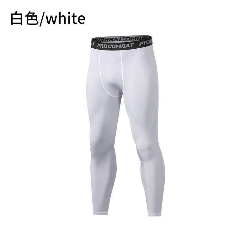 Sports Fitness Pants Nine-Point Basketball Football Training Leggings For Children And Adults, High Elasticity, Quick-Drying, Compression, Breathable, And Fast-Drying - Image 1