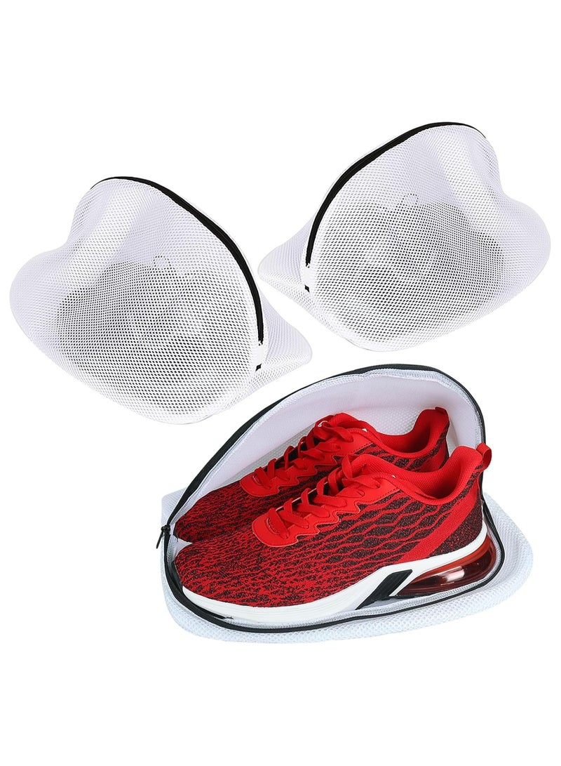 Oasisgalore Shoe Washing Bags Set, 3 Durable Mesh Laundry Bags with Zip Closure for Sneakers and Running Shoes  - Image 1