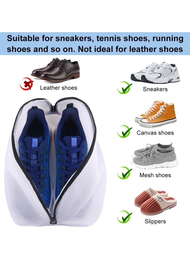 Oasisgalore Shoe Washing Bags Set, 3 Durable Mesh Laundry Bags with Zip Closure for Sneakers and Running Shoes  - Image 4