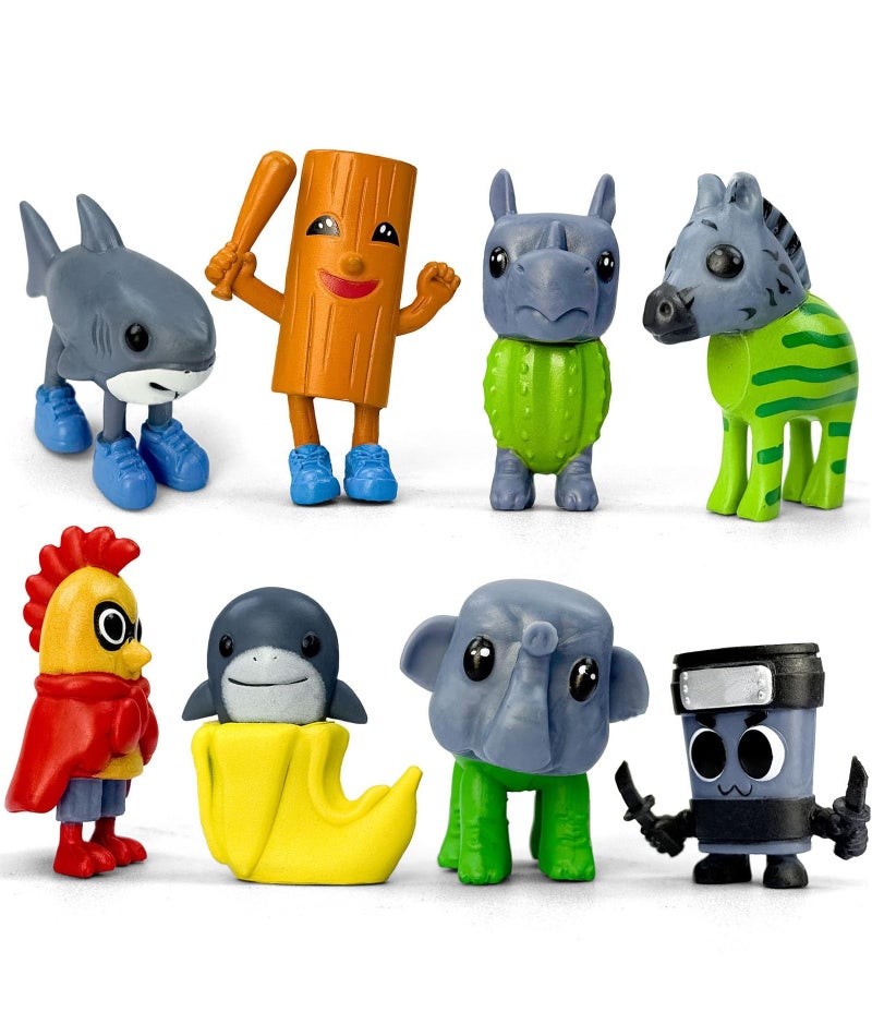 BdelrinQue 8Pcs Italian Brainrots Toys Set, Italian Brainrot Soft Toys, Cultural Italian Brainrot Toys for Home Display, Tung Tung Tung Sahur Toy Suitable for Mythology Enthusiasts and Collectors - Image 1