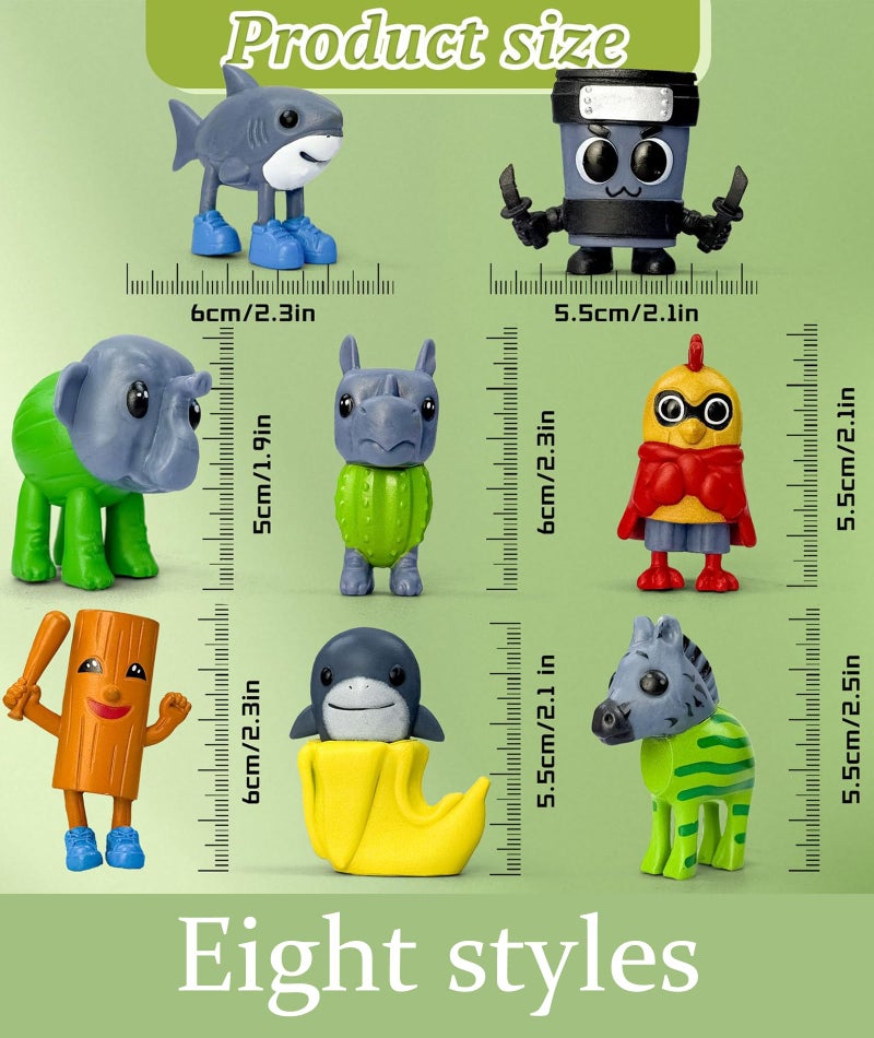 BdelrinQue 8Pcs Italian Brainrots Toys Set, Italian Brainrot Soft Toys, Cultural Italian Brainrot Toys for Home Display, Tung Tung Tung Sahur Toy Suitable for Mythology Enthusiasts and Collectors - Image 2