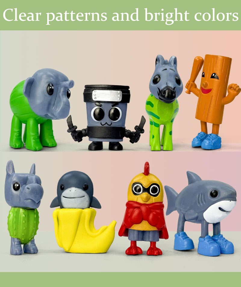 BdelrinQue 8Pcs Italian Brainrots Toys Set, Italian Brainrot Soft Toys, Cultural Italian Brainrot Toys for Home Display, Tung Tung Tung Sahur Toy Suitable for Mythology Enthusiasts and Collectors - Image 4