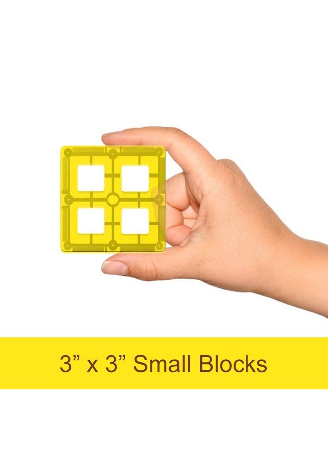 Desire Deluxe - Magnetic Tiles Building Blocks Toy - Stem Educational Magnet Set For Kids, Creativity Preschool Learning Sensory Montessori Toddler Toys For Boys & Girls 3+ Years Old - 57Pc - Image 1