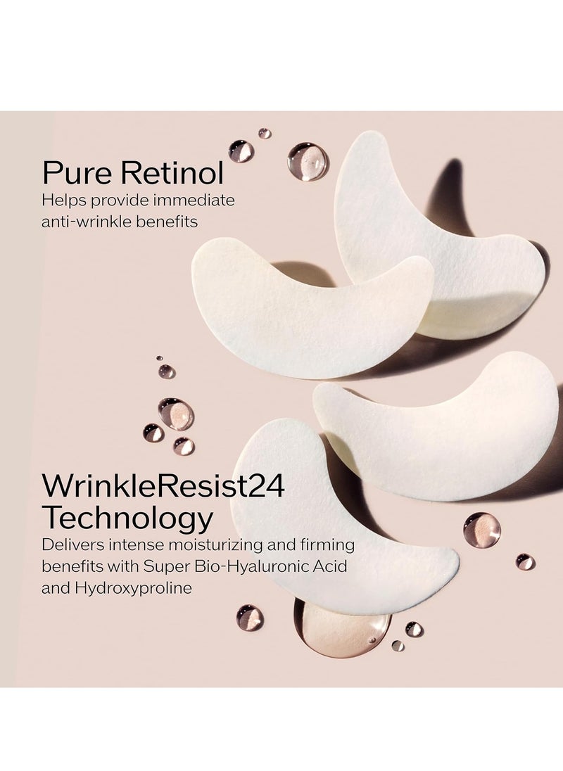 Shiseido - Shiseido Benefiance WrinkleResist24 - Pure Retinol Express Smoothing Eye Mask - 12 Sets of Two Eye Masks - Reduces Appearance of Wrinkles in 15 Minutes - Image 1