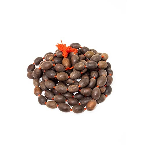 Swaha Kamal Gatta Japa Mala | Natural 108 + 1 Beads Lotus Seed Mala | Laxmi Pooja Mala | Meditation | Spritual Practises - Image 1