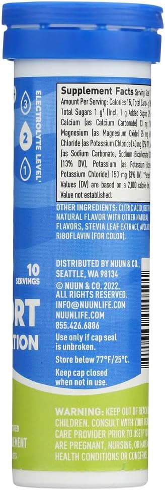Nuun Active LemonLime Electrolyte Enhanced Drink Tablets6Pack of 10 Tablets6 - Image 4