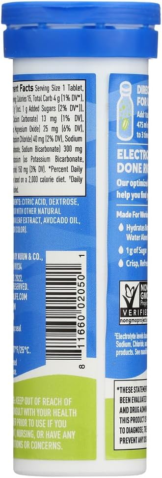Nuun Active LemonLime Electrolyte Enhanced Drink Tablets6Pack of 10 Tablets6 - Image 3