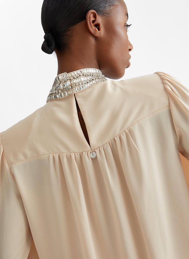 Liu Jo Georgette blouse with rhinestones - Image 4