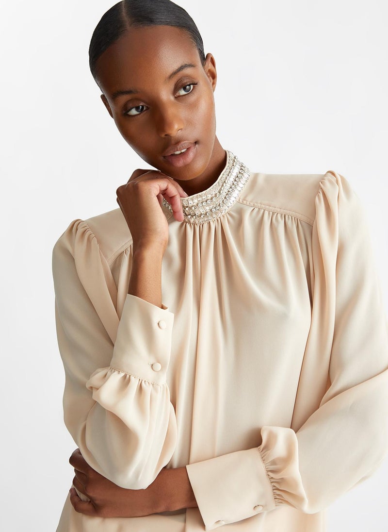 Liu Jo Georgette blouse with rhinestones - Image 5