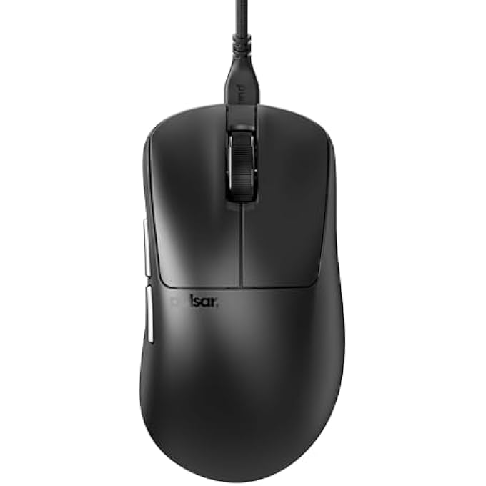 PULSAR XLITE WIRED GAMING MOUSE, ULTRA LIGHTWEIGHT 1.83 OZ (52G), ERGONOMIC, OPTICAL SWITCH, 26000 DPI, MOTION SYNC, PAW3395 SENSOR (MEDIUM, WIRED, BLACK) - Image 1
