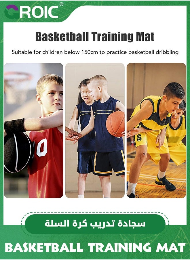 GROIC Basketball Footstep Training Mat, Portable Basketball Footwork Training Mat, Agility Footstep Training Mat, Basketball Pads for Training All Levels, Point Reminder Basketball Practice Equipment  - Image 3