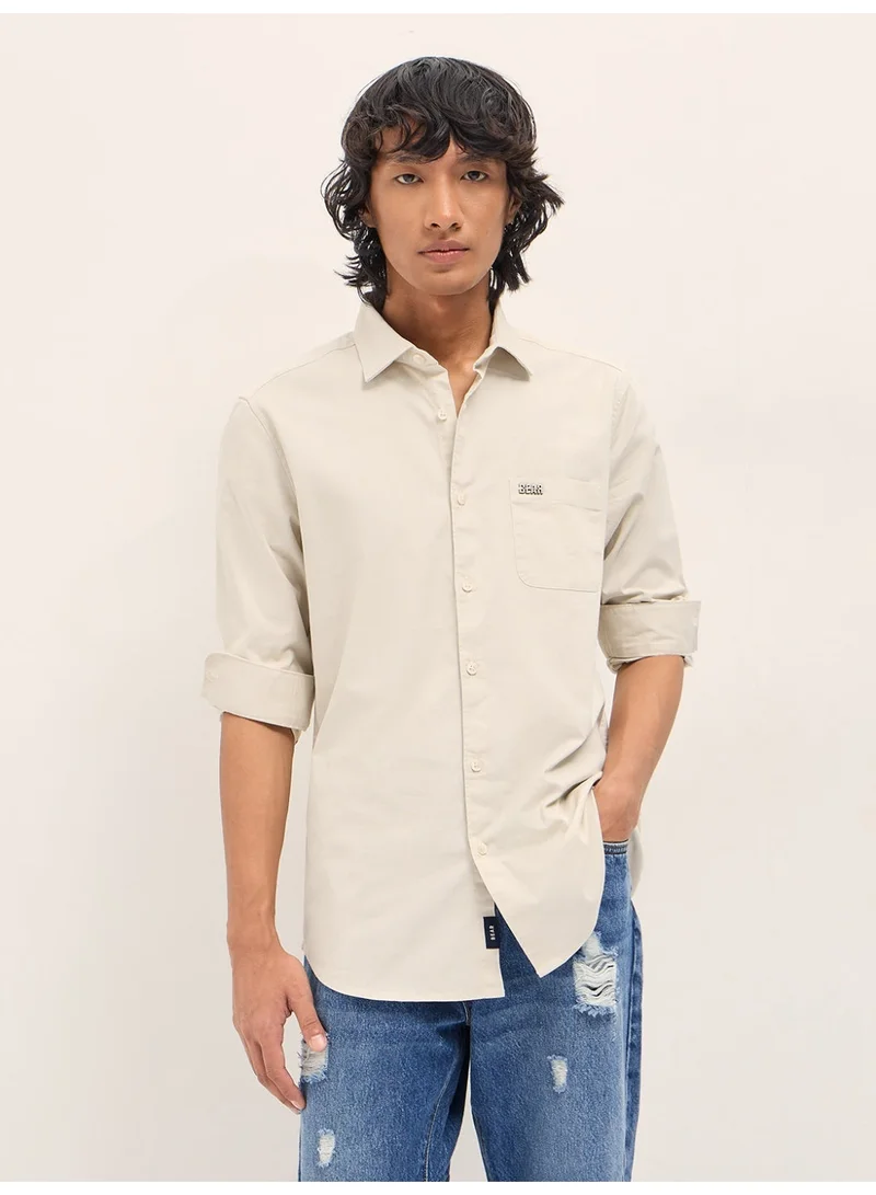 THE BEAR HOUSE  Men’s Long Sleeve Shirt – Classic, Comfortable and Stylish Essential for Work, Travel or Casual Outings for Men | Best Price UAE