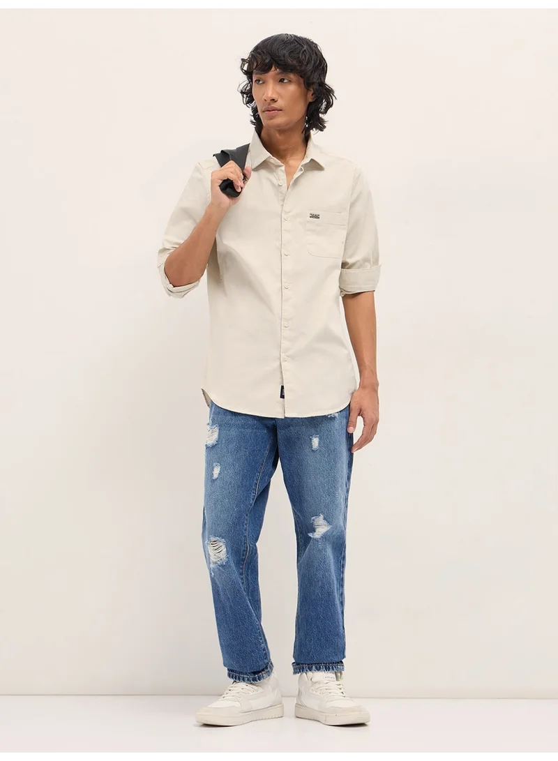 THE BEAR HOUSE  Men’s Long Sleeve Shirt – Classic, Comfortable and Stylish Essential for Work, Travel or Casual Outings for Men | Best Price UAE