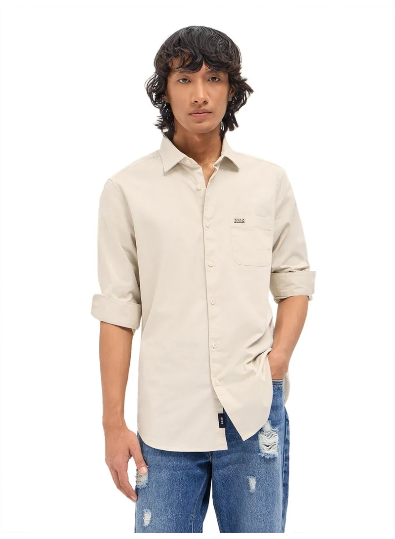 THE BEAR HOUSE  Men’s Long Sleeve Shirt – Classic, Comfortable and Stylish Essential for Work, Travel or Casual Outings for Men | Best Price UAE