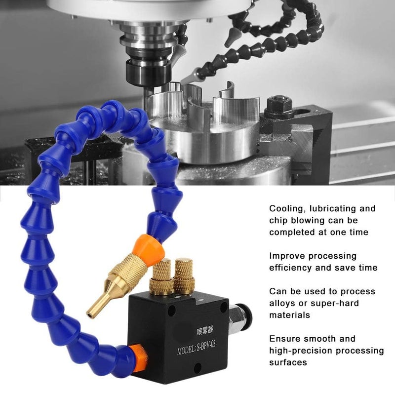 MAXAIR Mist Coolant Lubrication Spray System Magnetic Base for Metal Cutting Engraving Cooling Sprayer Machine for Air Pipe CNC Lathe Milling Drill with - Image 3