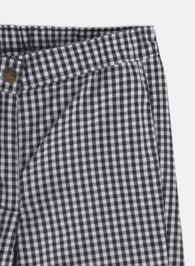 MINIKLUB Girls Checked Cotton Woven Pants - Image 4