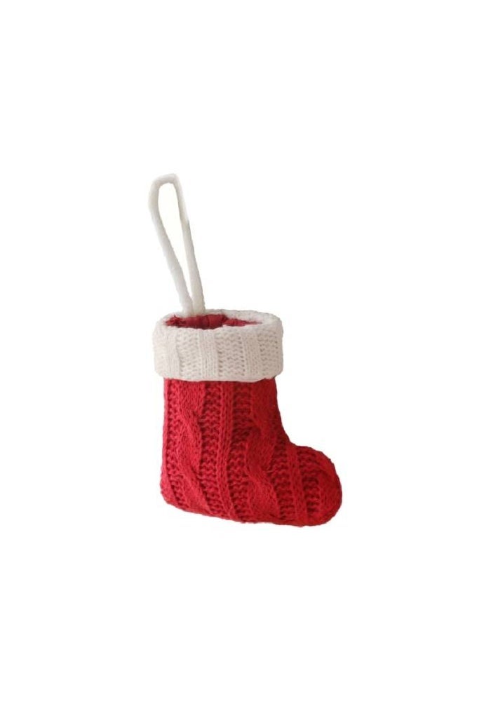 Red Knitted Christmas Stocking