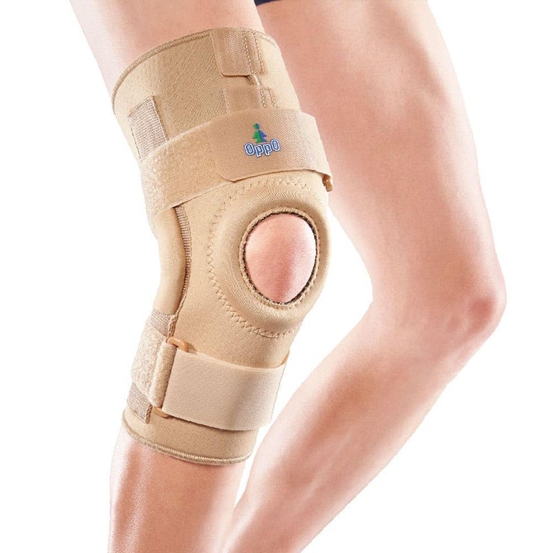 OPPO 1031 HINGED Knee Stabiliser Patella Support Brace Ligament ACL PCL MCL LCL Pain Large - Image 1