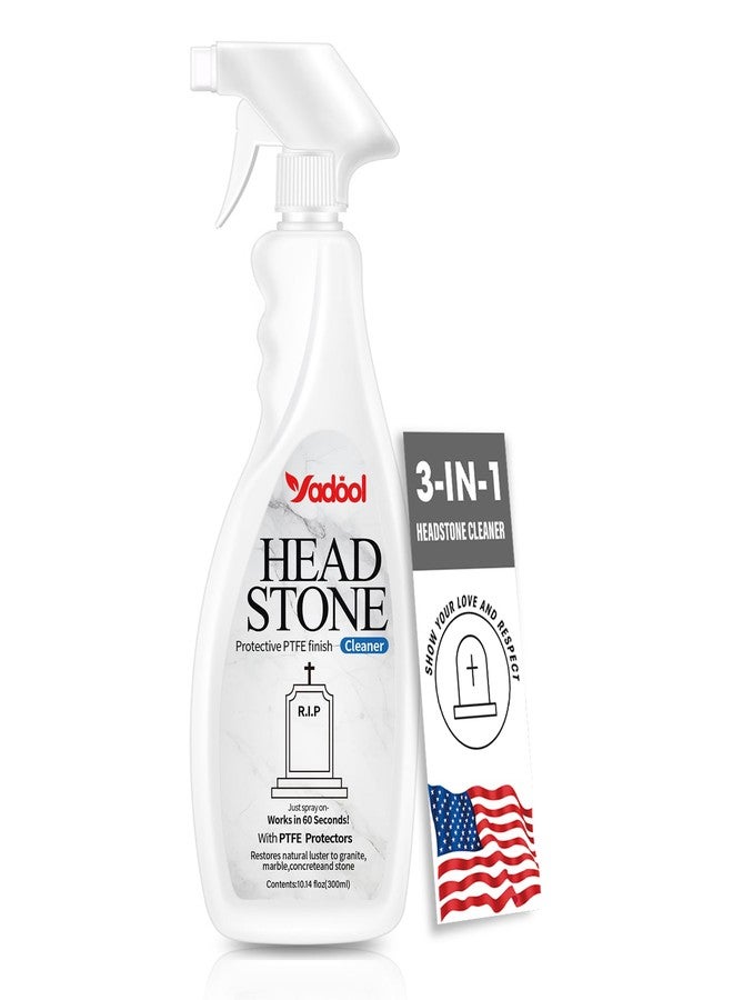 Yadool Headstone Cleaner for Graves & Memorials, Granite Cleaner, Removes Dirt & Plant Growth, Natural Luster to Restore & Guard Granite, Stone,Tile, Travertine, Concrete,Limestone,Slate,Marble 10.14 Fl Oz - Image 1