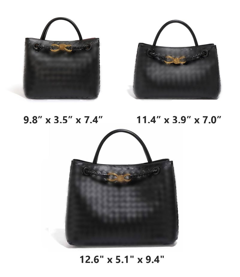 Woven Bags for Women Bowknot Small Tote Shoulder Hobo Crossbody Bags PU Leather Handwoven Woven Purse