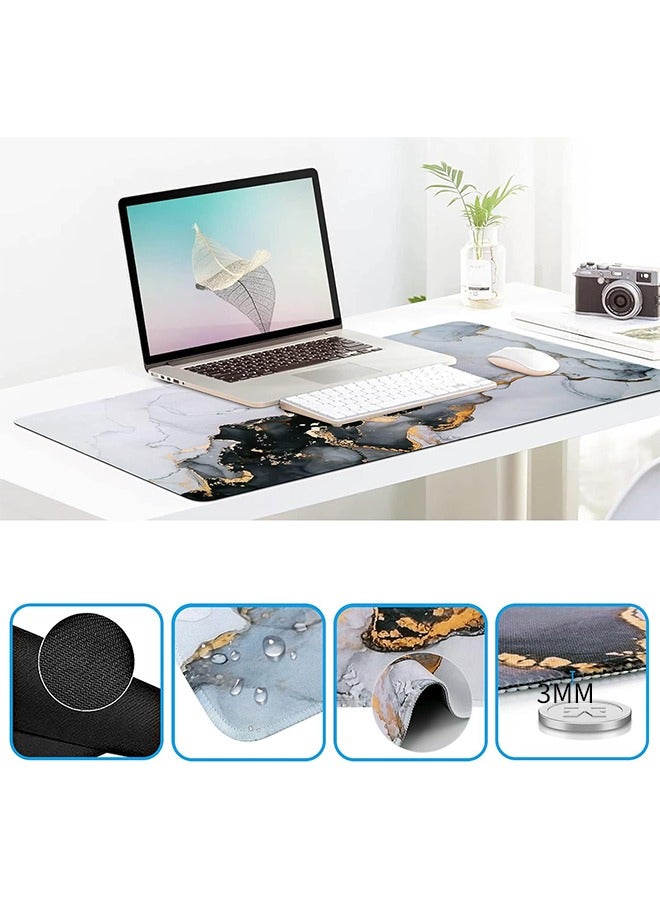 Arabest Mouse pad, Gaming Mouse Pad Wrist Support Set,4in1 Desk Mat+ Keyboard Wrist Rest+Mouse Wrist Rest+Coaster Set with Ergonomic Design for Home Office Table Computer  - Image 3