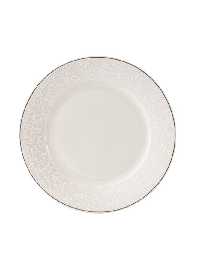 Celia 6-Piece Porcelain Dessert Plates Set White 7 inch - Image 2