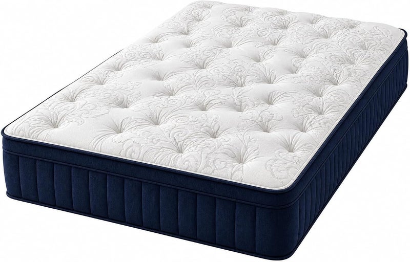 Luxury Hybrid Mattress - Medium Firm (Twin 100x200cm) with Cooling Gel Memory Foam & Pocket Springs - Image 2