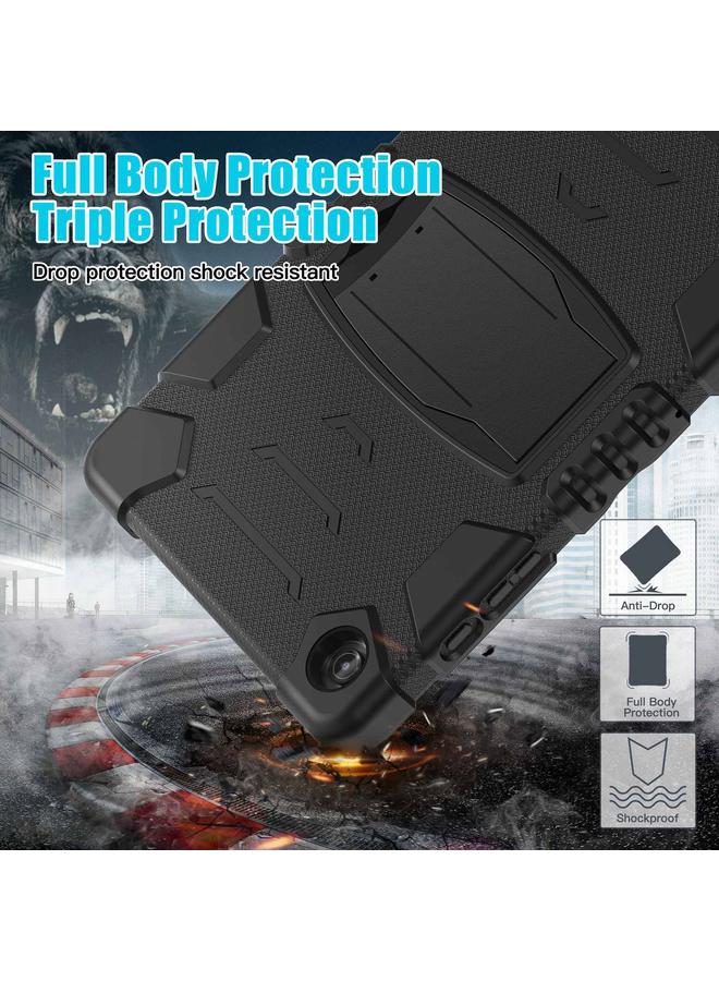 erorex Case For Samsung Galaxy Tab A9+ / X210 PC Hybrid Silicone Tablet Case with Holder - Image 4