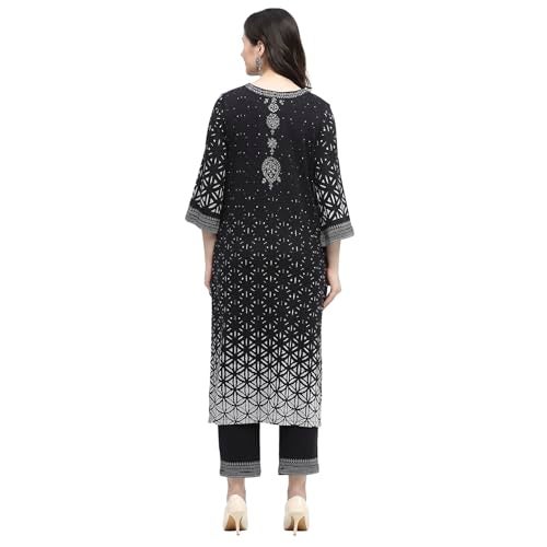 Biba Women's Black Jacquard Straight Set_34 - Image 5