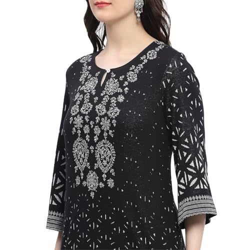 Biba Women's Black Jacquard Straight Set_34 - Image 2