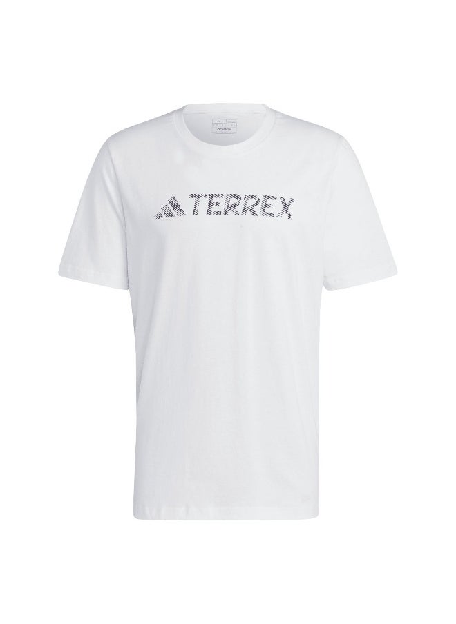 Adidas adidas Tx Logo Tee White Hiking T-Shirts XS  - Image 1